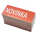 Papierové visačky, typ 50105, 105 x 48 mm, potlač "NOVINKA", červené, 100 ks