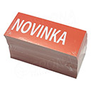 Papierové visačky, typ 50105, 105 x 48 mm, potlač &quot;NOVINKA&quot;, červené, 100 ks
