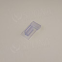 Držiak cenovky na cenovkovú lištu do 3 mm, transparentný plast