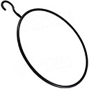 Plastový vešiak "kruh", priemer 41 cm, čierny, 1 ks