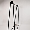 Štender NORVE C, šírka 150 cm, výška 160 cm, čierny