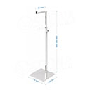 Stojanček BANKO IN, "L" nastaviteľný 360 až 600 mm, inox