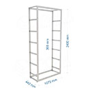 BIGSHOP KIT 05, 1072 x 442 x 2400 x 365 mm, matná biela