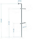 IDROSHOP, KIT 02 nástenný modul, výška 240 cm, pozink