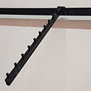 SUSPANCE, vodopád, 10 kolíčkov, dĺžka 400 mm, sklon 25°, čierny