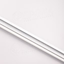 SLAT insert / lišta do drážky, profil T, hliník 0,85 mm, dĺžka 120 cm, zaguľatený, biely