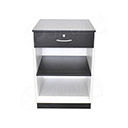 Pult BOX komplet predajný 62 x 93 x 65 cm, biele + čierne LTD