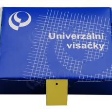 Papierové visačky, typ 3040, 29 x 40 mm, bez potlače, žlté, 2000 ks