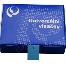 Papierové visačky, typ 3040, 29 x 40 mm, bez potlače, modré, 2000 ks