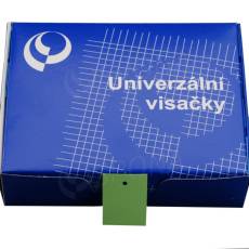 Papierové visačky, typ 3040, 29 x 40 mm, bez potlače, zelené, 2000 ks