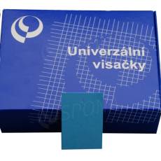 Papierové visačky, typ 4060, 40 x 60 mm, bez potlače, modré, 1000 ks