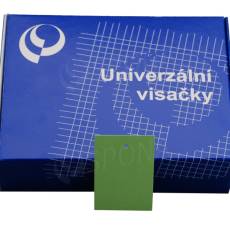 Papierové visačky, typ 4060, 40 x 60 mm, bez potlače, zelené, 1000 ks