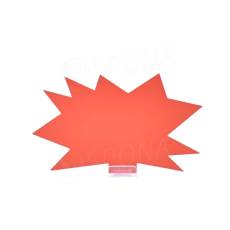 Papierové visačky DREAMER "ježko" 120 x 80 mm, červené, 90 ks