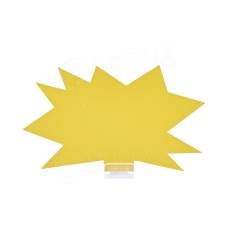 Papierové visačky DREAMER "ježko" 120 x 80 mm, žlté, 90 ks