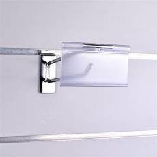 Cenovkové vrecko na háčik, 40 x 90 mm, priehľadné