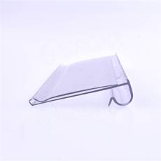 Cenovkové vrecko na háčik s hrazdou, 40 x 80 mm, priehľadné