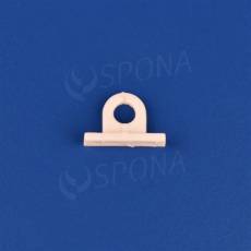 Očko k lište na uchytenie banneru, typ II, biele