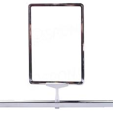 Plastový úchyt na oválnu tyč, typ KS 1, 20 x 35 mm, transparentný