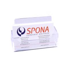 Plexisklový stojanček na vizitky universal