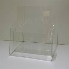 Reklamný stojanček na prospekty PRO A4, stolný, plexi / akrylát