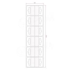 HANG háčik BEST na EURO závesy, 44 x 37 mm, 400 ks