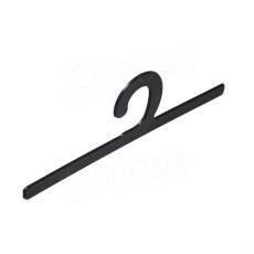 Vešiakový záves plast, šírka 22 cm, čierny, 1 ks