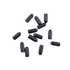 Koncová gumička ku kovovým ramienkam/vešiakom, čierna, 100 ks