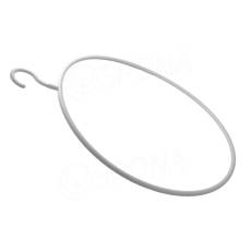 Plastový vešiak "kruh", priemer 41 cm, biely, 1 ks