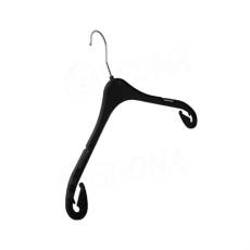Konfekčný plastový vešiak, typ NA33, šírka 38 cm, čierne 1 ks