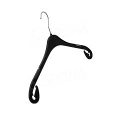 Konfekčný plastový vešiak, typ NA43, šírka 43 cm, čierna, 1 ks