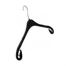 Konfekčný plastový vešiak, typ NA47, šírka 47 cm, čierny, 1 ks