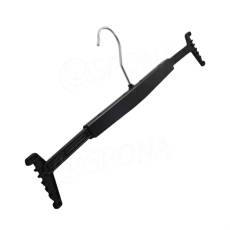 Konfekčný plastový vešiak, typ WSC48, pružinové, šírka 48 cm, čierny, 1 ks