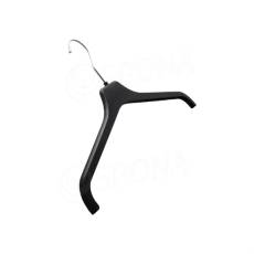 Konfekčný plastový vešiak, typ UA43, šírka 43 cm, čierny, 1 ks