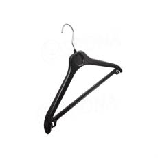 Konfekčný plastový vešiak, typ WPO41, šírka 41 cm, s priečkou, 1 ks