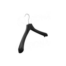 Konfekčný plastový vešiak, typ EA38, šírka 38 cm, čierne, 1 ks