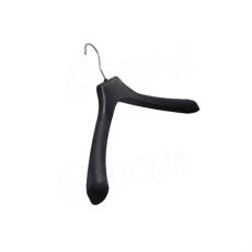 Konfekčný plastový vešiak, typ EA45, šírka 45 cm, čierne, 1 ks