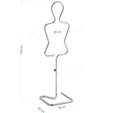 Silueta dievča, chróm