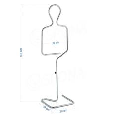 Silueta chlapec, chróm