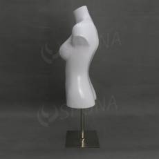 Torzo dámske EKO s podstavcom, lesklá biela