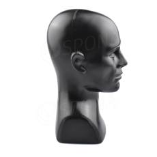 Hlava pánska ALEX, čierny plast