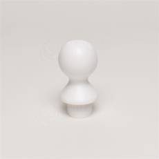 Stojan kruhový drevený + kŕčok, biely