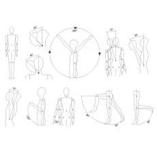 Figurína detská FLEXIBLE 3-4 roky, abstrakt, telová, flok, bez podstavca