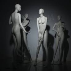 Figurína dámska TINA 305, abstraktná matná biela