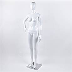 Figurína dámska SAMANTA 02, lesklá biela