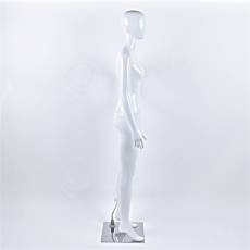 Figurína dámska SAMANTA 03, lesklá biela