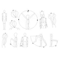 Figurína pánska FLEXIBLE, abstrakt, telová, plast