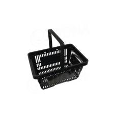 Nákupný košík, s jednou rúčkou čierny plast