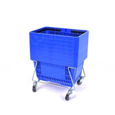 Vozík pre nákupné košíky, pojazdný, nízky