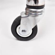 Štender 1016G kruhový dvojitý 80 cm a 100 cm, výška 125 - 200 cm, malé kovové kolieska