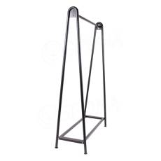 Štender NORVE B šírka 100 cm, výška 160 cm, čierny matný